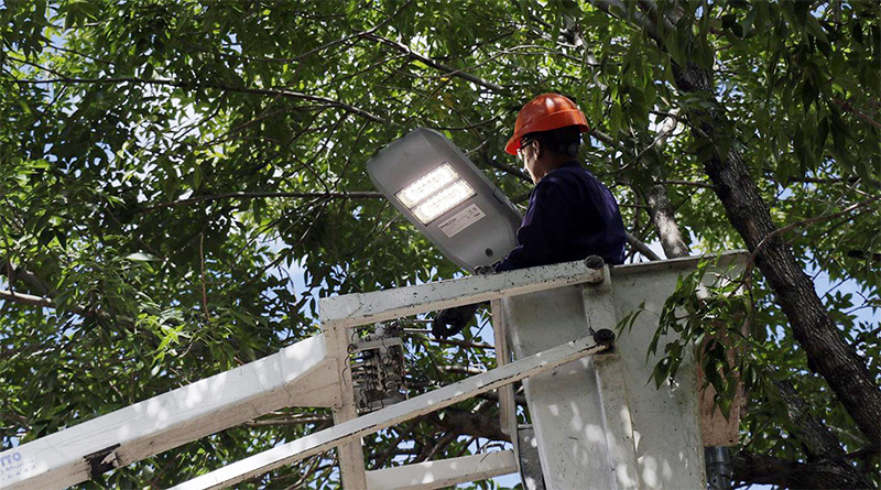 El municipio instala más de 4.000 nuevas luminarias en General Pacheco