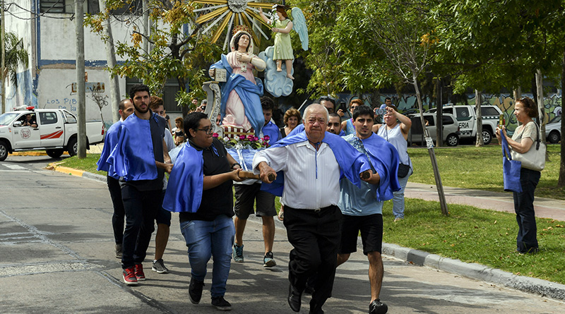 San Fernando acompañó la procesión y misa en honor a la Virgen de la Santissima Annunziata