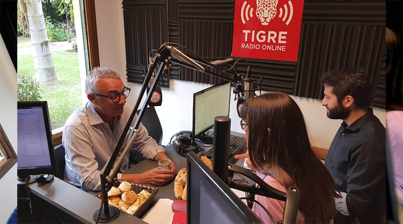 Con una entrevista a Julio Zamora, Tigre Radio Online estrenó su nuevo estudio