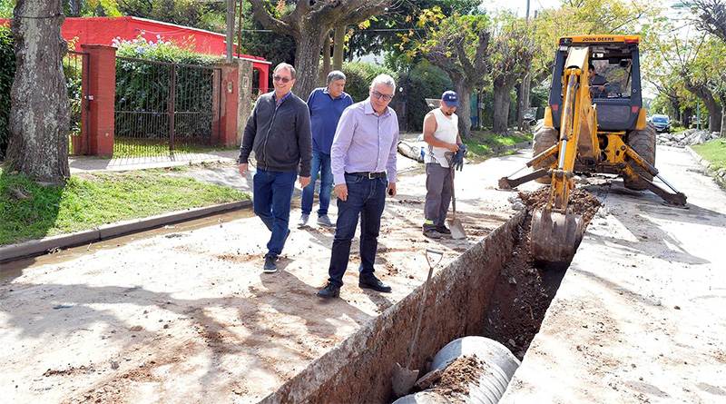 Inversión municipal en la Paloma: Tigre realiza obras hidráulicas y demarcación vial