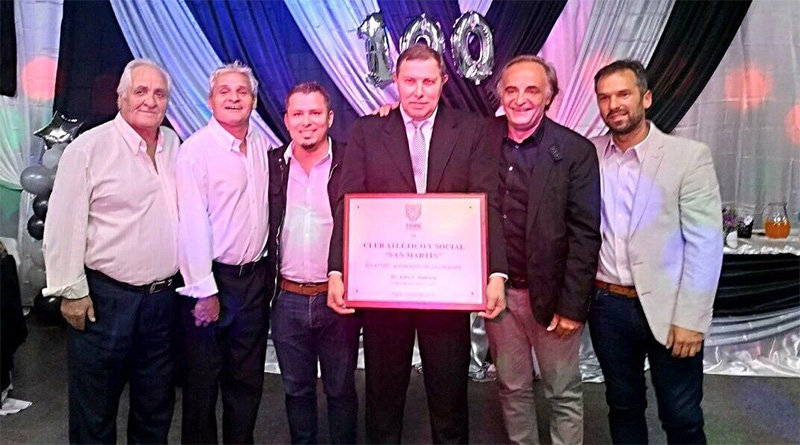 Tigre acompañó el 100° aniversario del Club San Martín