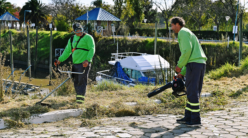 San Fernando comenzó las tareas de limpieza del terreno recuperado que ampliará la costa