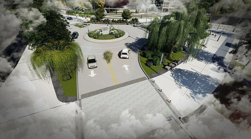 Nueva rotonda y desagüe en el futuro Parque Público del Puerto de San Isidro