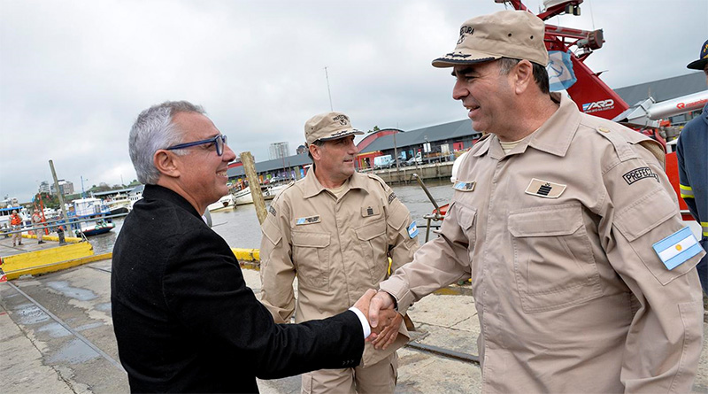 Julio Zamora participó de la inauguración de la nueva base de Prefectura Naval Argentina en Tigre