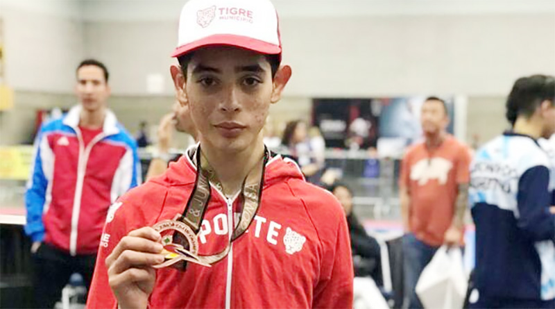 El tigrense David Báez consiguió la medalla de bronce en el Torneo Panamericano de Taekwondo