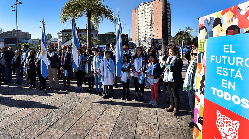 Día de la Bandera: Tigre recordó a Manuel Belgrano a 199 años de su paso a la inmortalidad 