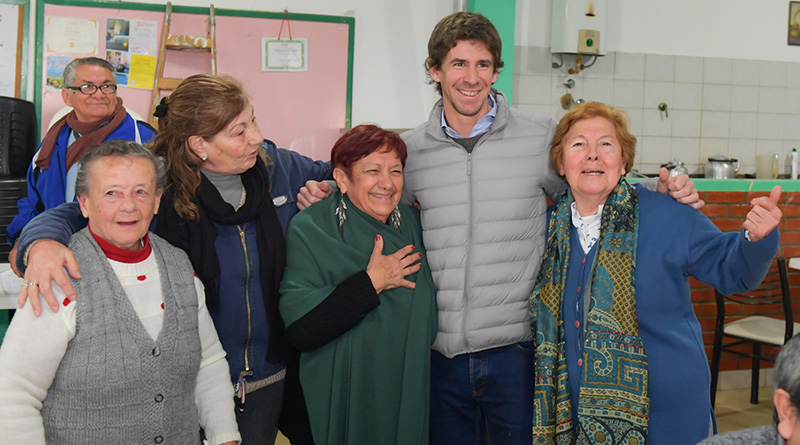 Juan Andreotti visitó centros de jubilados de San Fernando