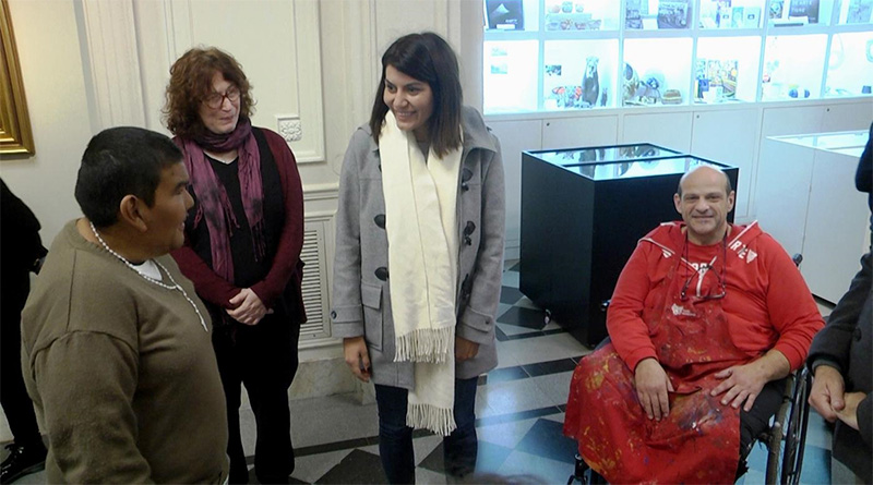 Abrió la primera muestra de arte inclusivo en el Museo de Arte Tigre