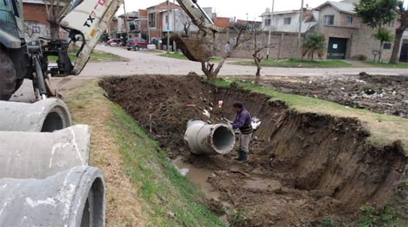 En Troncos del Talar, Tigre continúa con la inversión municipal en obras pluviales