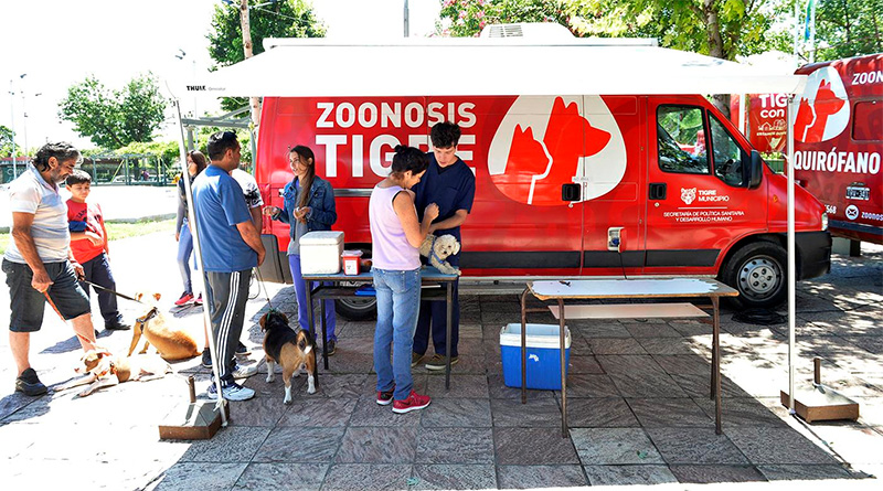Zoonosis Tigre: la segunda semana de agosto el móvil recorre diversas localidades de la ciudad