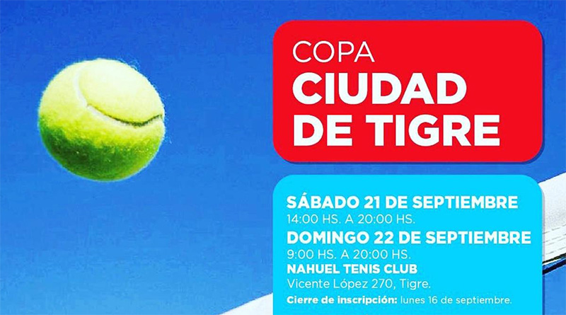 Tenis: comienza una nueva edición amateur de la Copa Ciudad de Tigre