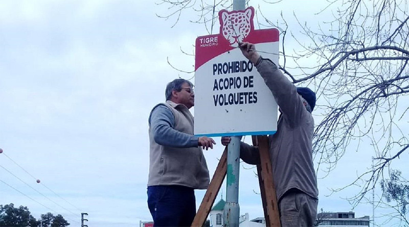 Tigre continúa instalando carteles indicativos en más localidades del distrito