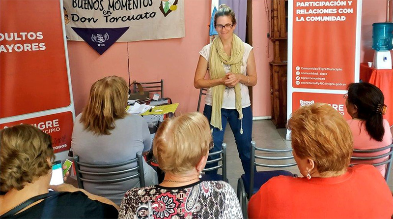 En Don Torcuato, Tigre brindó el taller “Honrar la vida” para la Tercera Edad