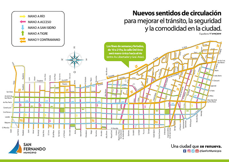 San Fernando realiza cambios en sus calles para mejorar la circulación y brindar más seguridad