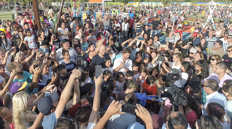 Juan Andreotti inauguró la ampliación del Parque del Bicentenario de San Fernando