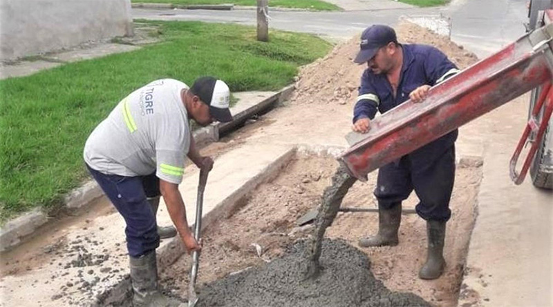 El Municipio avanza con tareas de pavimentación en El Talar