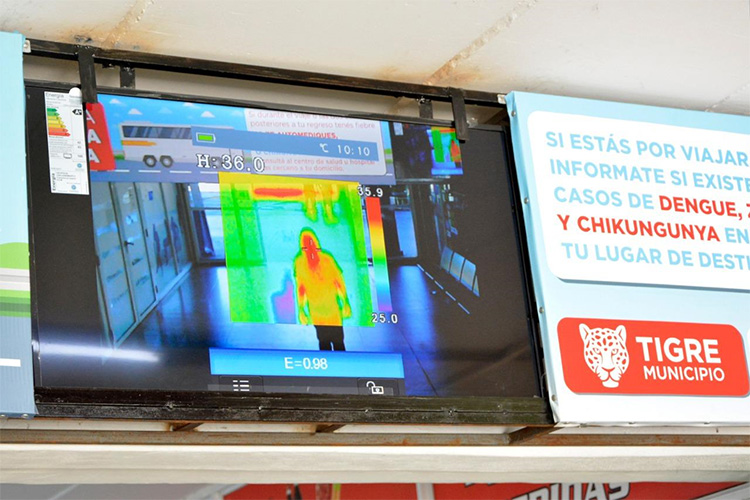Tigre activó un puesto sanitario con cámara termográfica para detectar posibles casos de Dengue