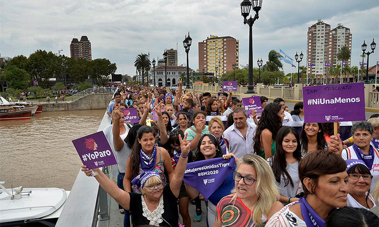 En conmemoración por el Día Internacional de la Mujer, Tigre realizó su primera marcha a favor de la igualdad de género