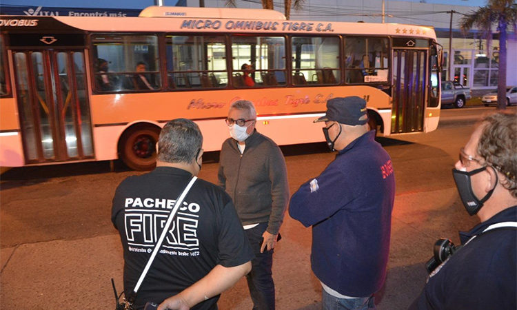 Julio Zamora supervisó un nuevo operativo de control vehicular en Tigre