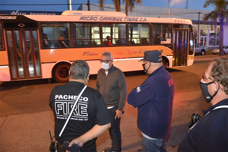 Julio Zamora supervisó un nuevo operativo de control vehicular en Tigre