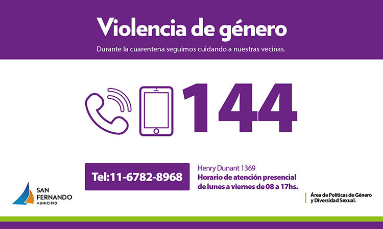 San Fernando sigue asistiendo casos de violencia de género y familiar durante la cuarentena