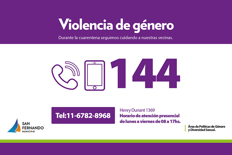 San Fernando sigue asistiendo casos de violencia de género y familiar durante la cuarentena