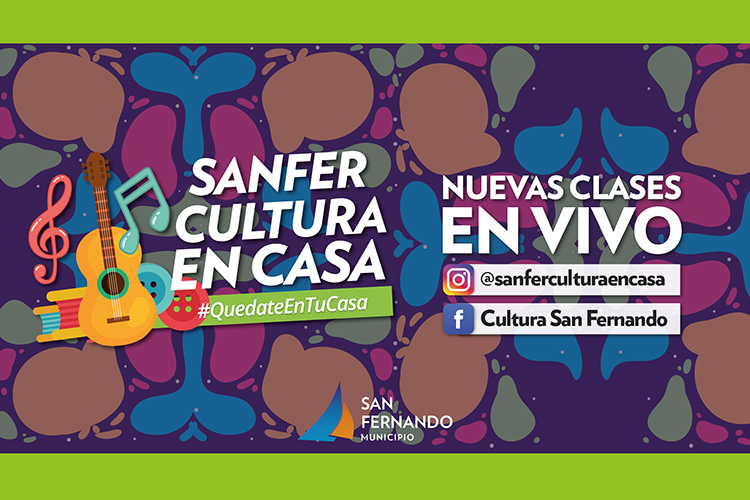 San Fernando Cultura en Casa: clases y actividades en vivo por Instagram y Facebook