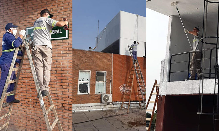 Avanzan las obras de remodelación y mantenimiento en el Hospital Provincial de General Pacheco