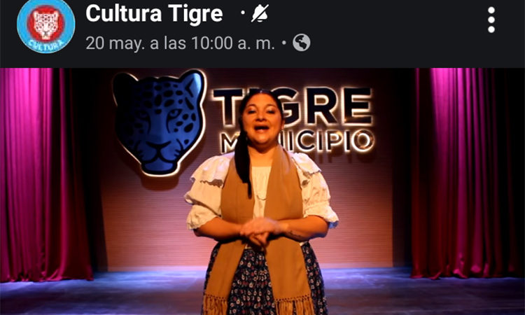 Nueva semana de talleres culturales online en las redes sociales de Tigre