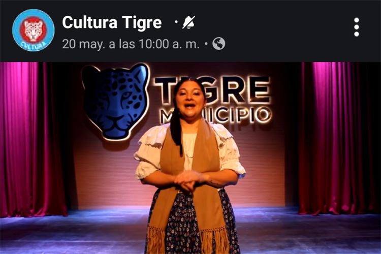 Nueva semana de talleres culturales online en las redes sociales de Tigre