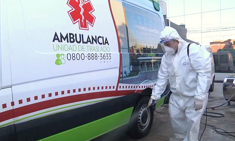 San Fernando continúa con la sanitización de ambulancias para prevenir el coronavirus