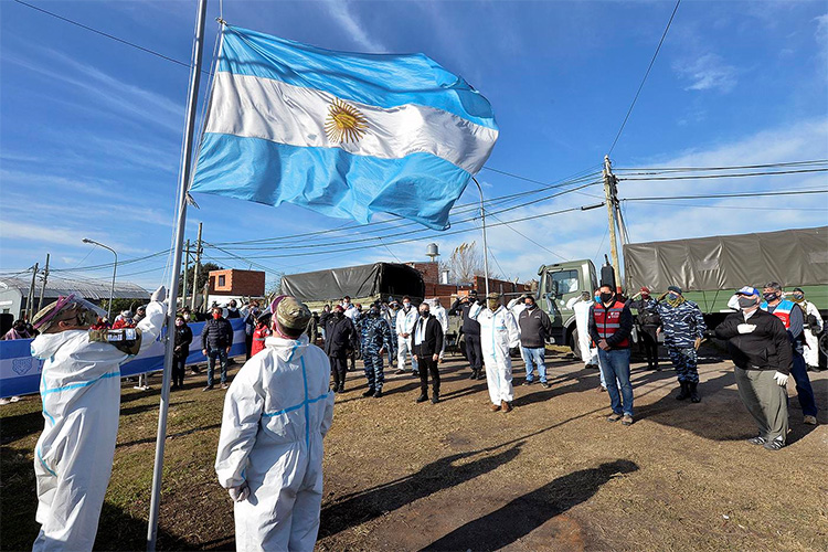 En el barrio San Jorge, Tigre y el Ejército Argentino conmemoraron el bicentenario del paso a la inmortalidad de Manuel Belgrano