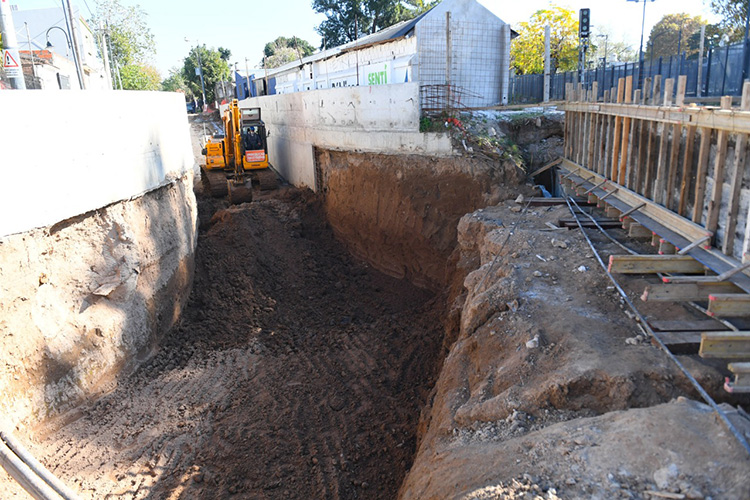 Avanza la excavación del Túnel de la calle Martín Rodríguez, en Victoria