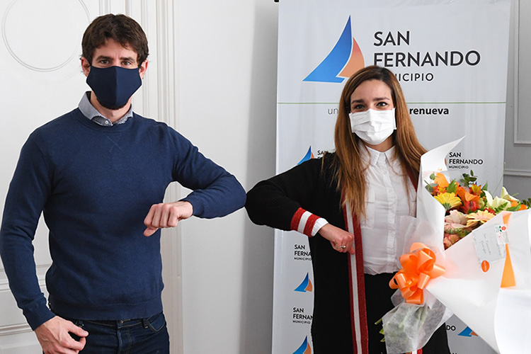 Juan Andreotti reconoció a la primera médica de San Fernando que donó plasma para pacientes con coronavirus