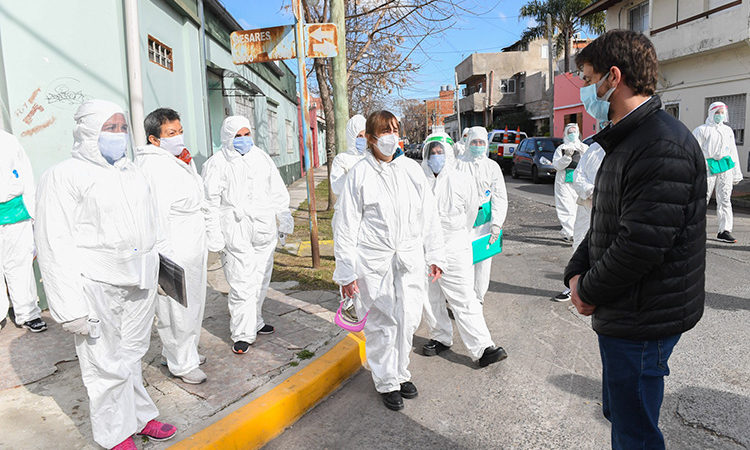 Juan Andreotti acompañó los operativos de detección de coronavirus en barrios de San Fernando