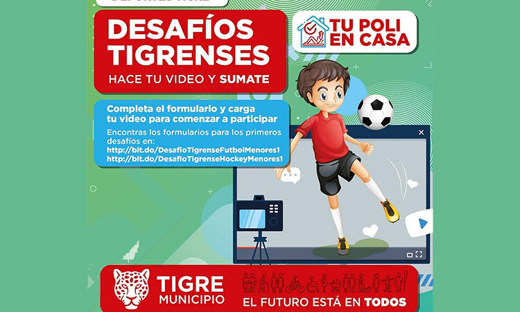 El Municipio lanzó “Desafíos Tigrenses”, un concurso deportivo virtual para la juventud de la ciudad