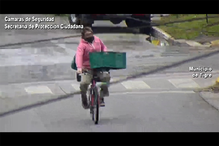 Benavídez: las cámaras del COT localizaron a un ladrón en bicicleta