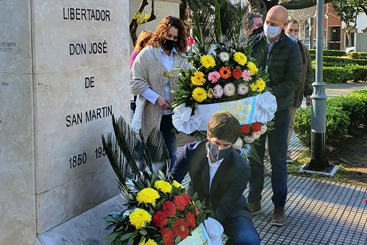 Juan Andreotti homenajeó al Gral. San Martín en el 170° aniversario de su paso a la inmortalidad
