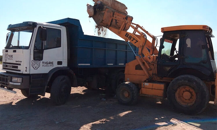 El operativo “Mi barrio limpia” continúa realizando tareas en más localidades de Tigre