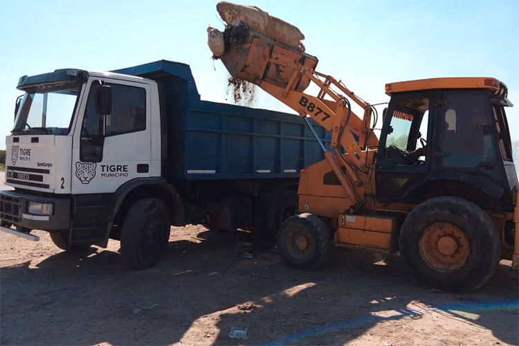 El operativo “Mi barrio limpia” continúa realizando tareas en más localidades de Tigre