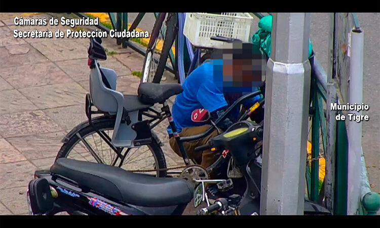 Cayó infraganti un ladrón de bicicletas gracias al sistema de monitoreo del COT  
