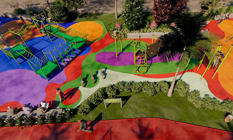 Juan Andreotti anunció la construcción de un nuevo Parque donde fue entubado el zanjón Fate
