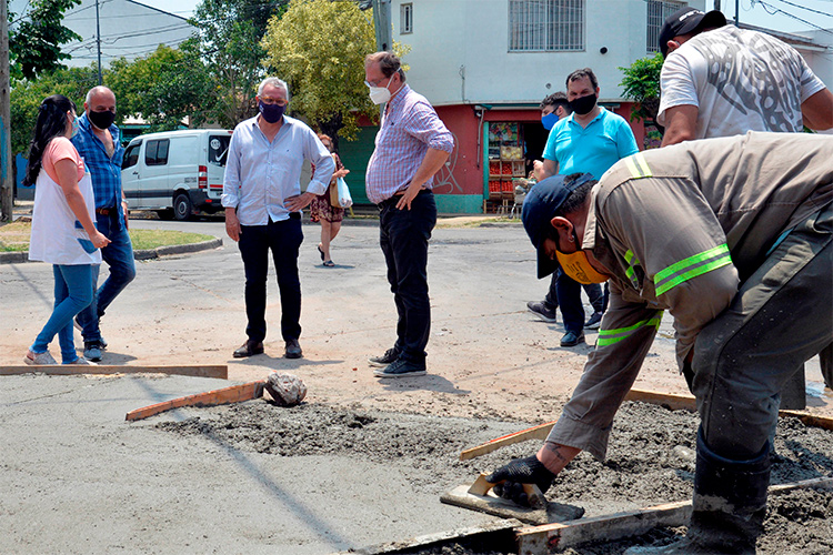 Julio Zamora monitoreó trabajos de mantenimiento urbano en Benavídez, General Pacheco y El Talar