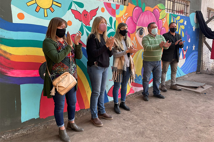 El Municipio de Tigre celebró el cierre del Mes de las Infancias con la muestra de un mural en El Talar