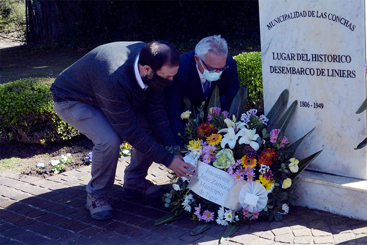 El Municipio de Tigre conmemoró su día, a 215 años del desembarco de Santiago de Liniers