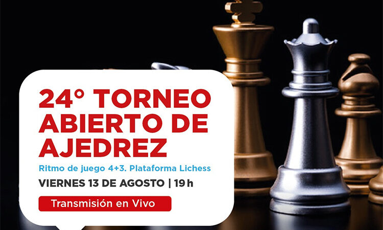Se realizará el 24° torneo abierto de ajedrez online del Municipio de Tigre
