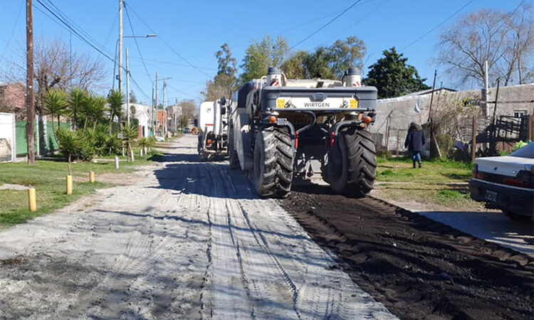 Plan de Asfaltos: el Municipio de Tigre construye nuevos pavimentos en General Pacheco
