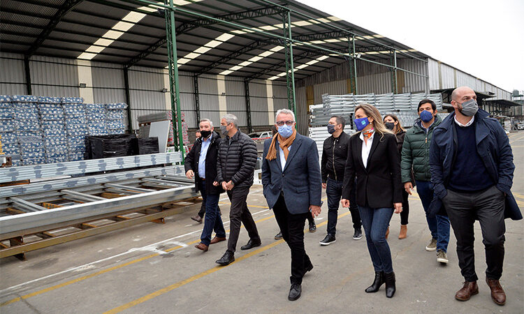 Zamora, Ferraresi y Galmarini visitaron la empresa Ecosan en Don Torcuato