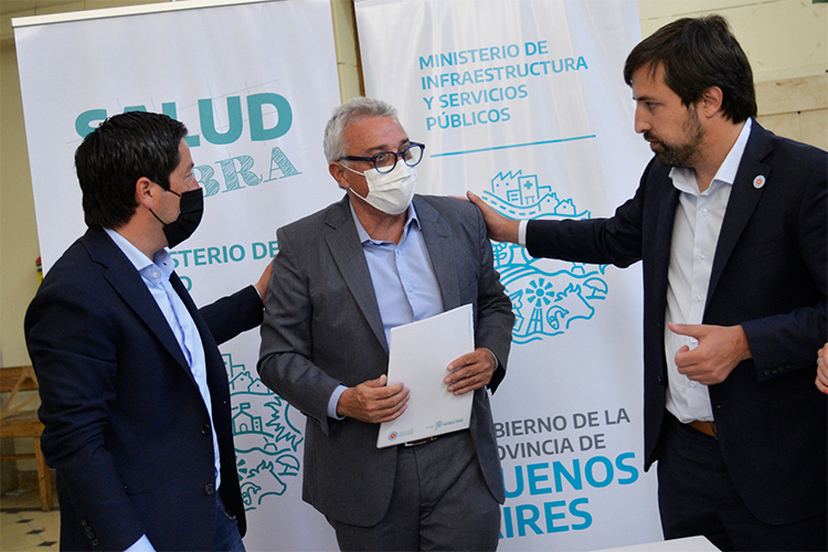 Zamora, Kreplak y Nardini acordaron avanzar en las obras de refacción del Hospital Provincial de General Pacheco