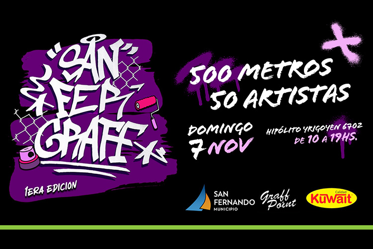 Este domingo: 50 artistas de graffitti en vivo, en la primera edición de “San Fer Graff”